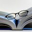 eye glasses on book